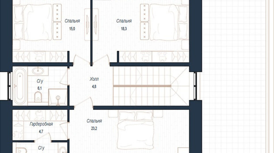 Дом хай-тек в КП Зиккурат