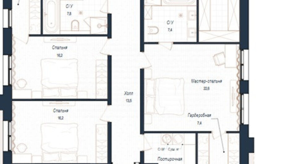 Дом хай-тек в КП Зиккурат