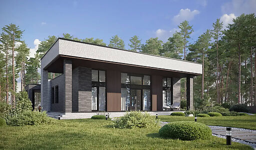 Дом хай-тек в КП Зиккурат