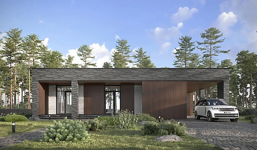 Дом хай-тек в КП Зиккурат