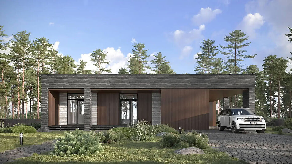 Дом хай-тек в КП Зиккурат