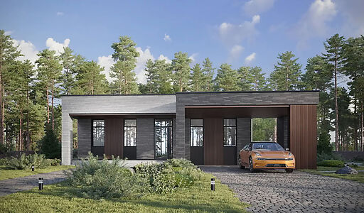 Дом хай-тек в КП Зиккурат