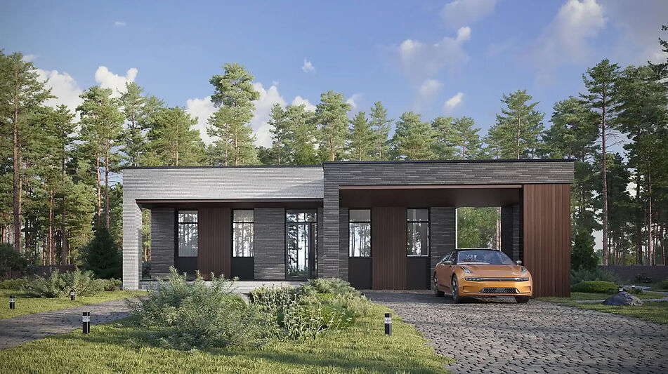 Дом хай-тек в КП Зиккурат