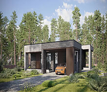 Дом хай-тек в КП Зиккурат