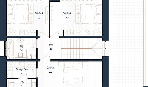 Дом хай-тек в КП Зиккурат