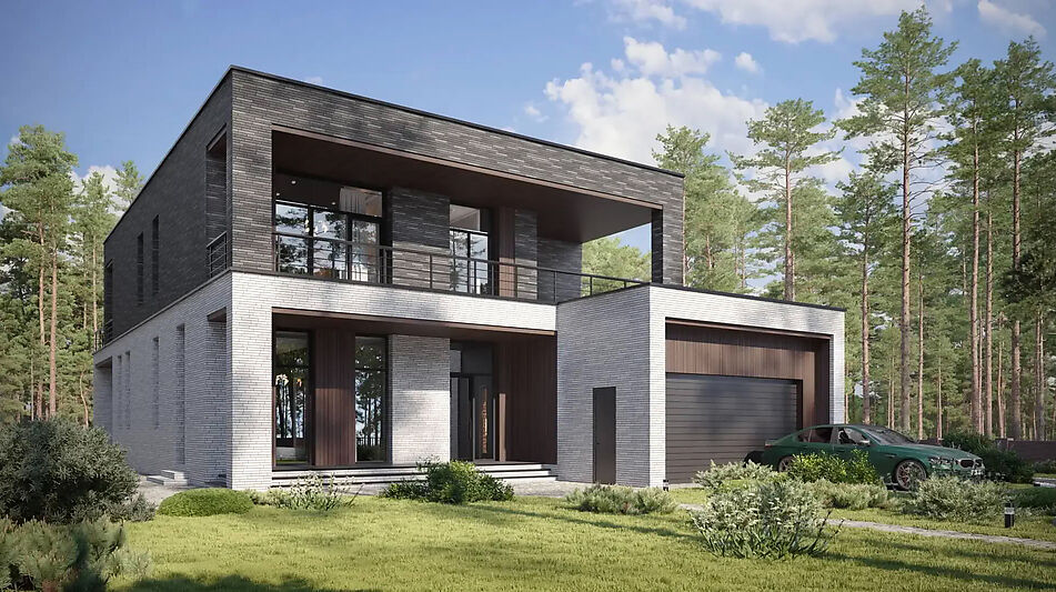 Дом хай-тек в КП Зиккурат