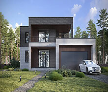 Дом хай-тек в КП Зиккурат