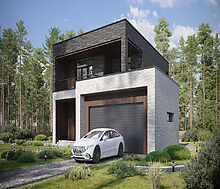 Дом хай-тек в КП Зиккурат