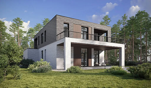 Дом хай-тек в КП Зиккурат