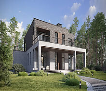 Дом хай-тек в КП Зиккурат