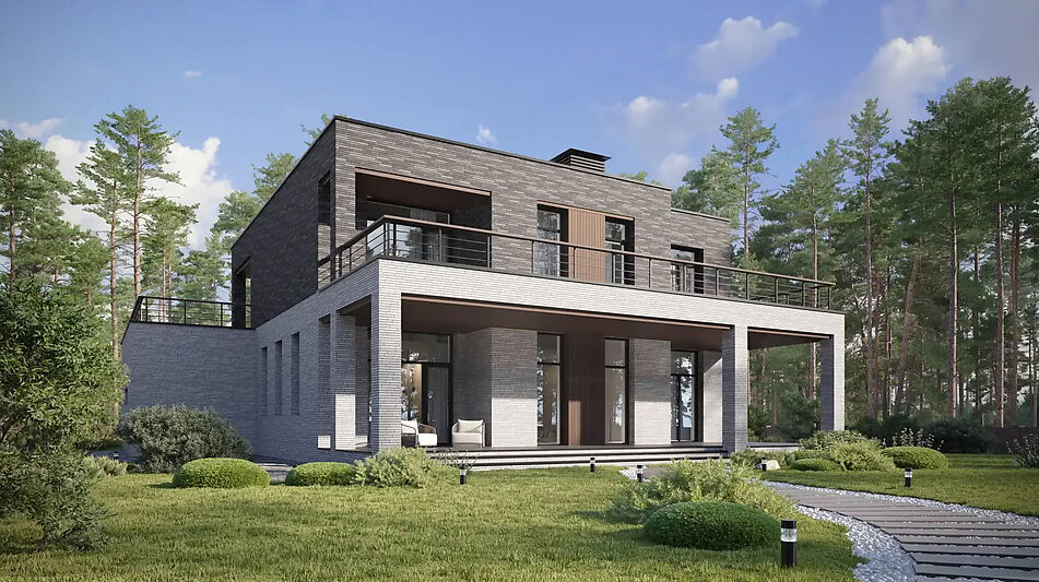 Дом хай-тек в КП Зиккурат