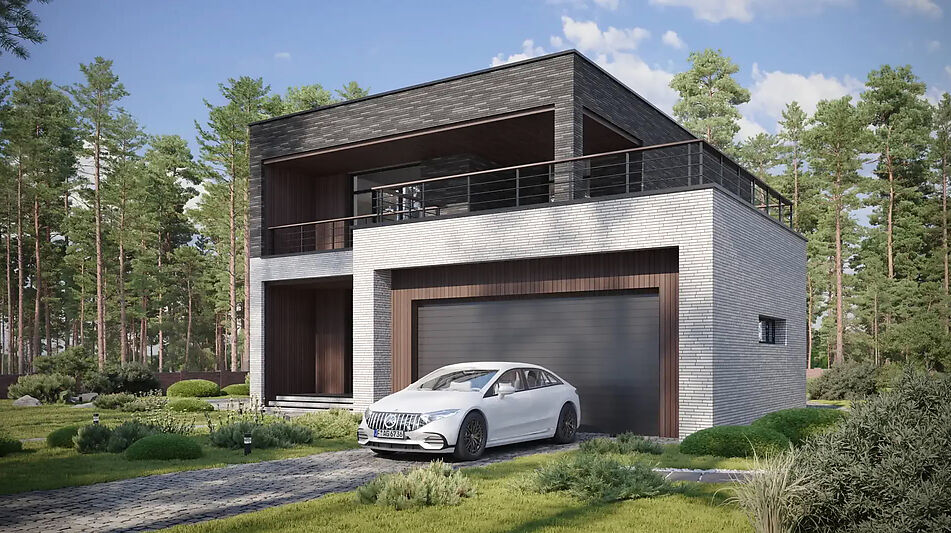 Дом хай-тек в КП Зиккурат