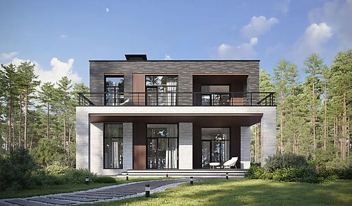 Дом хай-тек в КП Зиккурат