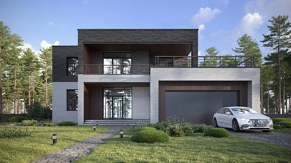 Дом хай-тек в КП Зиккурат