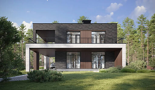 Дом хай-тек в КП Зиккурат