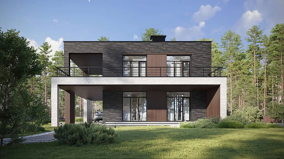 Дом хай-тек в КП Зиккурат