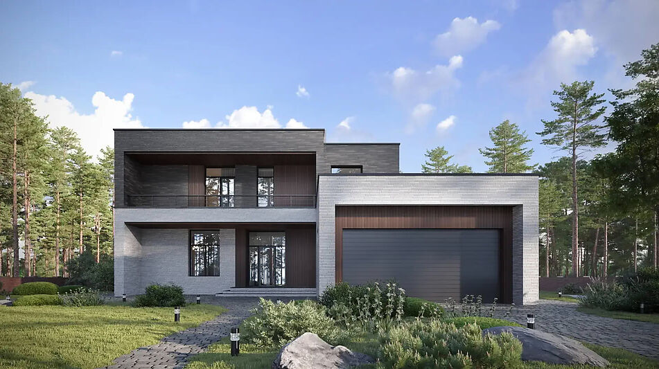 Дом хай-тек в КП Зиккурат