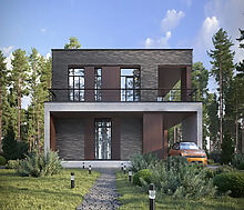 Дом хай-тек в КП Зиккурат