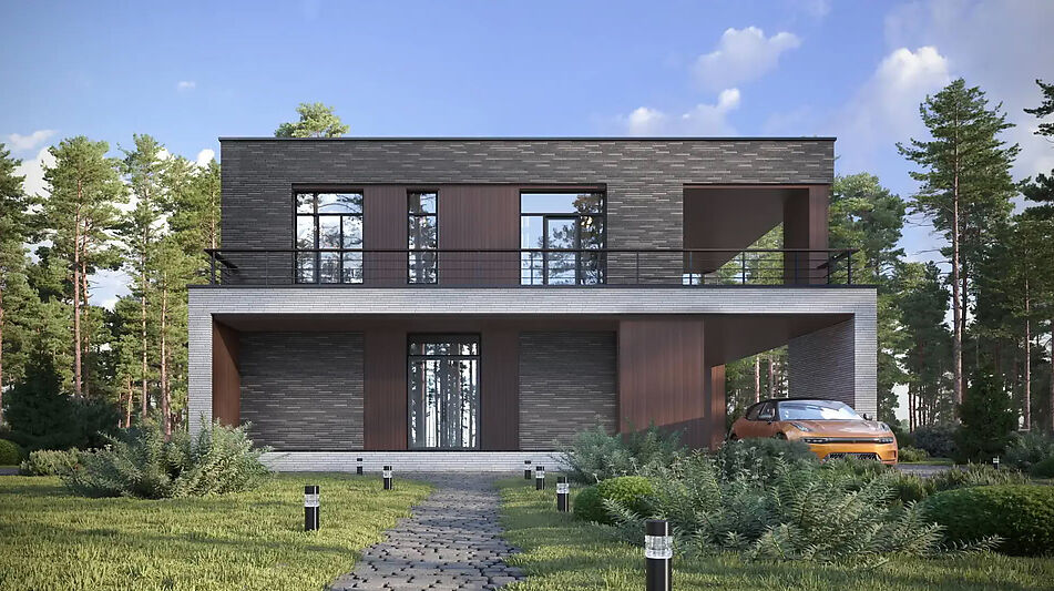 Дом хай-тек в КП Зиккурат