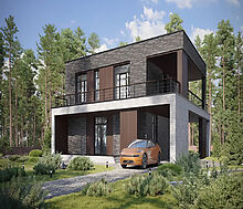 Дом хай-тек в КП Зиккурат