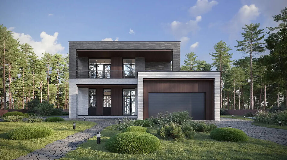 Дом хай-тек в КП Зиккурат