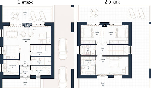 Дом хай-тек в КП Зиккурат