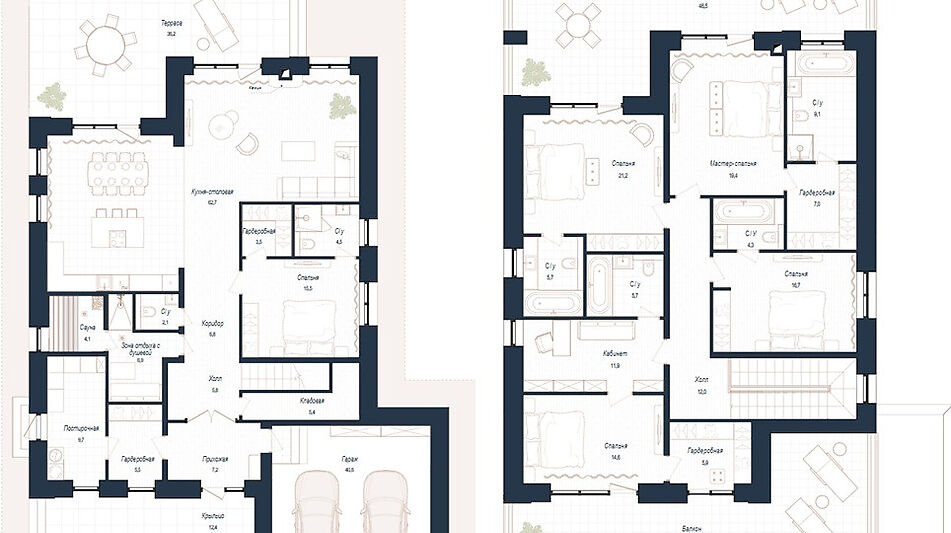 Дом хай-тек в КП Зиккурат