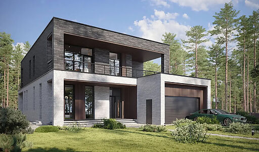 Дом хай-тек в КП Зиккурат