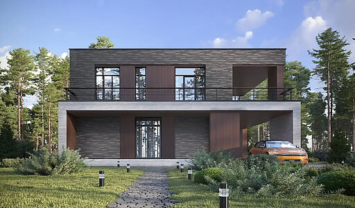 Дом хай-тек в КП Зиккурат