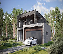 Дом хай-тек в КП Зиккурат