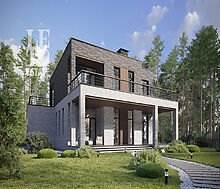 Дом хай-тек в КП Зиккурат