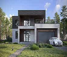 Дом хай-тек в КП Зиккурат