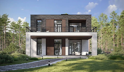 Дом хай-тек в КП Зиккурат