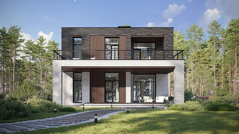 Дом хай-тек в КП Зиккурат