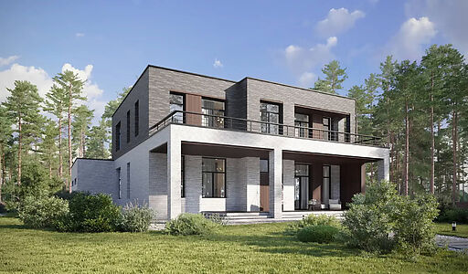 Дом хай-тек в КП Зиккурат