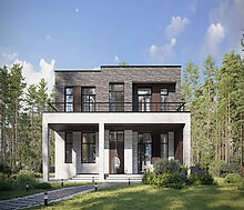 Дом хай-тек в КП Зиккурат