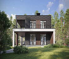 Дом хай-тек в КП Зиккурат