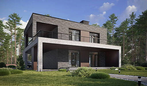 Дом хай-тек в КП Зиккурат