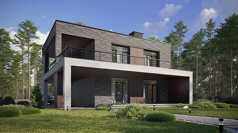 Дом хай-тек в КП Зиккурат