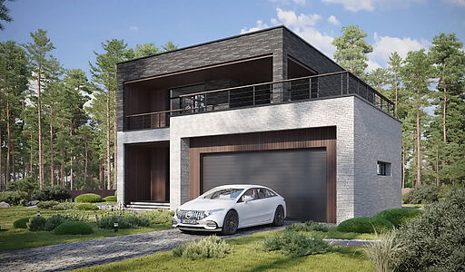 Дом хай-тек в КП Зиккурат