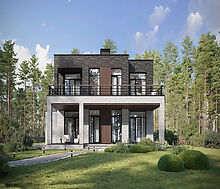 Дом хай-тек в КП Зиккурат