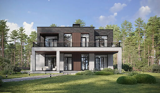 Дом хай-тек в КП Зиккурат