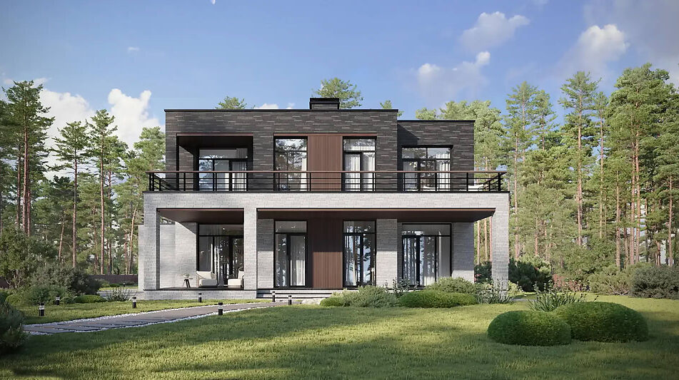 Дом хай-тек в КП Зиккурат