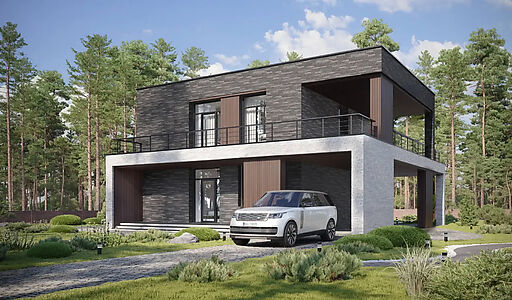 Дом хай-тек в КП Зиккурат