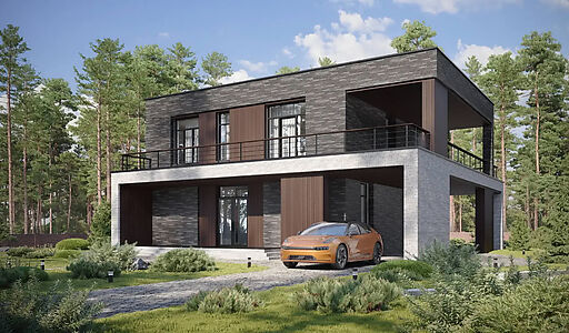 Дом хай-тек в КП Зиккурат