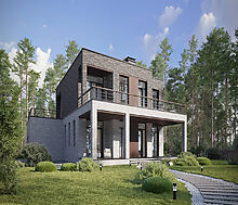 Дом хай-тек в КП Зиккурат