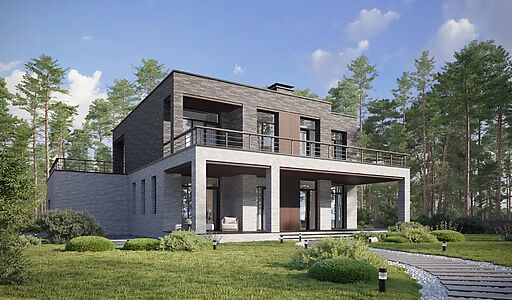 Дом хай-тек в КП Зиккурат