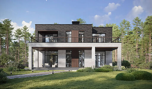 Дом хай-тек в КП Зиккурат