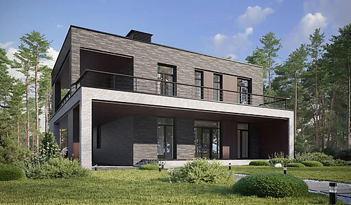 Дом хай-тек в КП Зиккурат