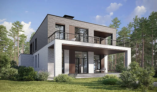 Дом хай-тек в КП Зиккурат